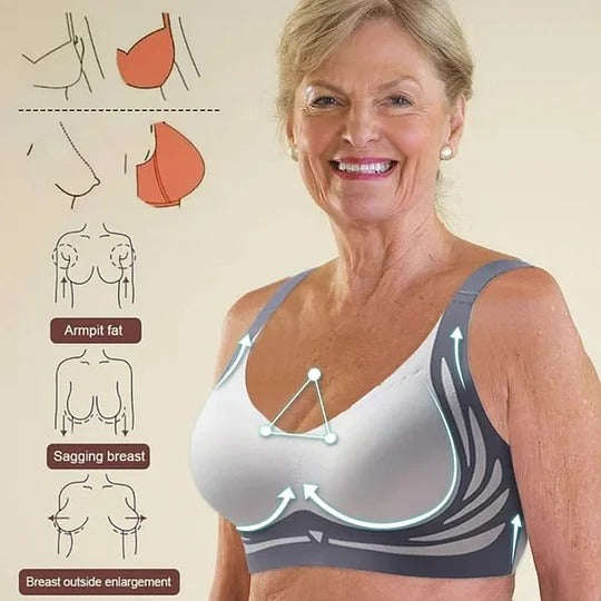 Last Day Buy 1 Get 3 Packs🎁Super gather bra | Wireless Push-up Bra👍No more sagging breasts