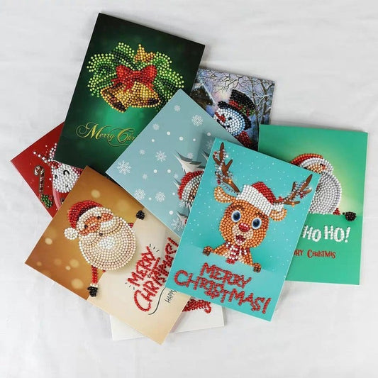 🎅5D Diamond Painting Christmas Cards New Arrival