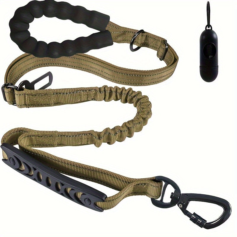 Heavy Duty Bungee Dog Leash with 2 Padded Handles