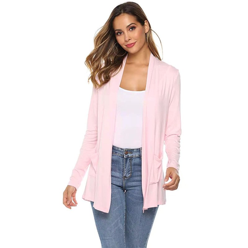 Women's Casual Lightweight Open Front Long Sleeve Cardigans