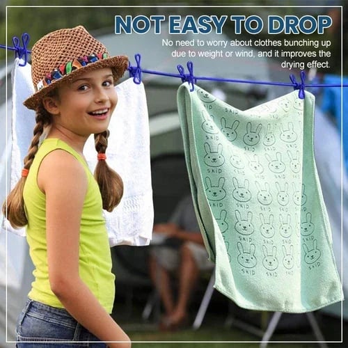 🔥 Portable Clothesline for Camping/Backyard/RV